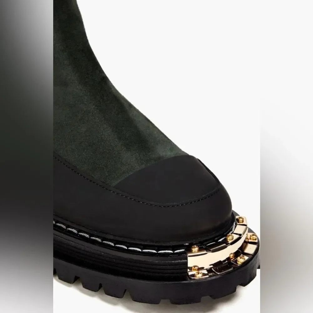 NEW Sandro Women's H22 Liam Stretch Chelsea Boots - Picture 2 of 5